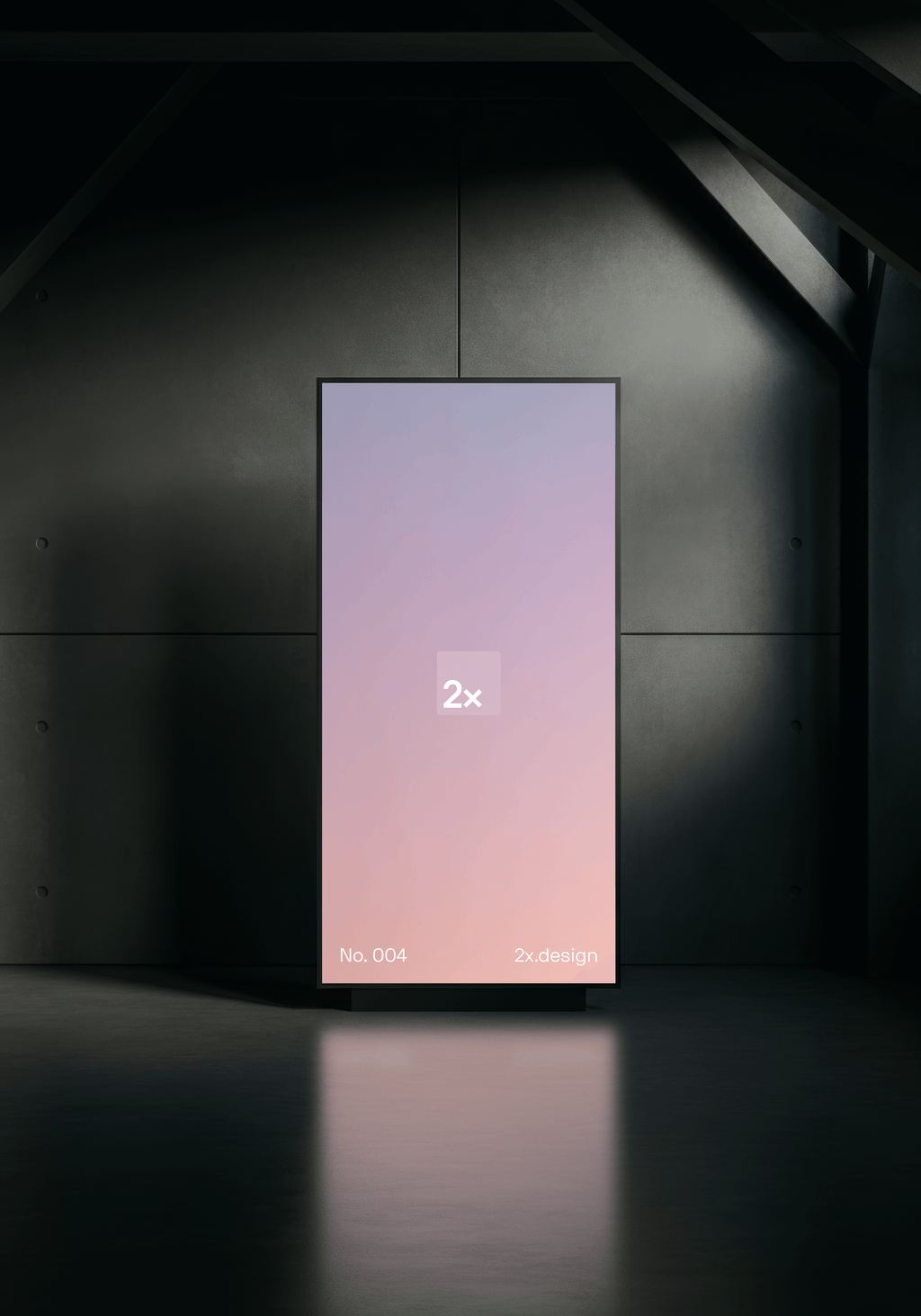OOH Digital Screen PSD Mockup 004