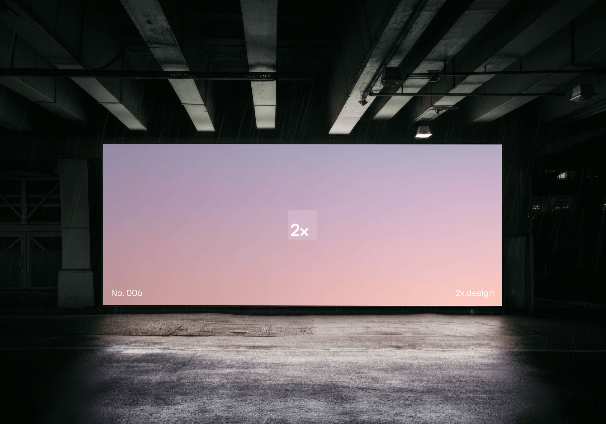 OOH Digital Screen PSD Mockup 006