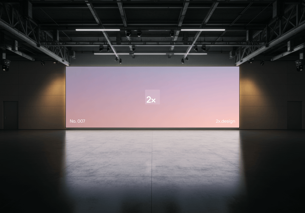 OOH Digital Screen PSD Mockup 007