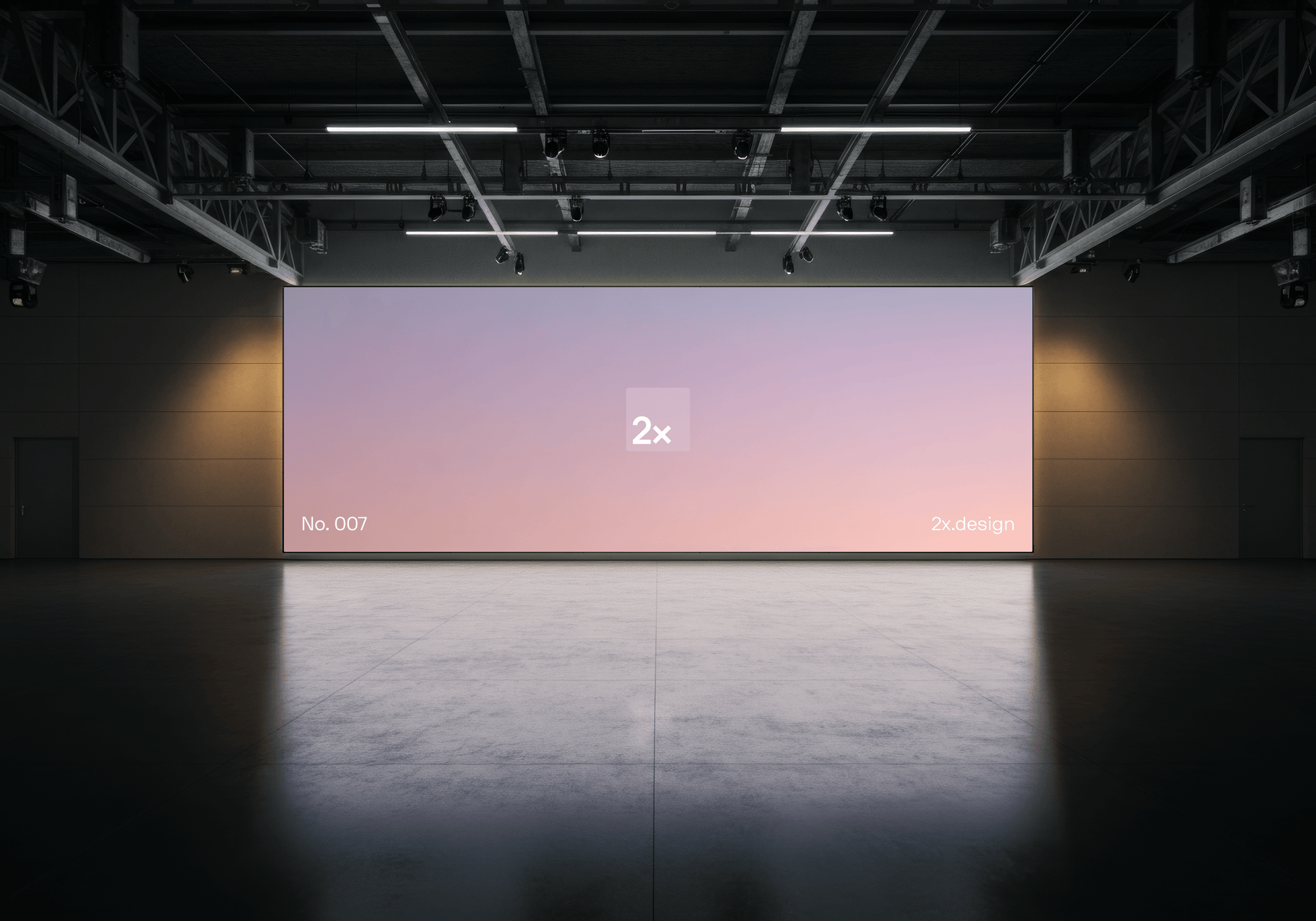 OOH Digital Screen PSD Mockup 007