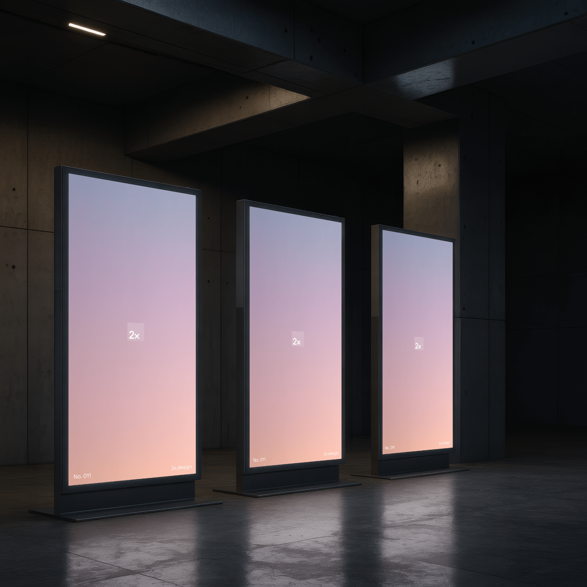 OOH Digital Screen PSD Mockup 011