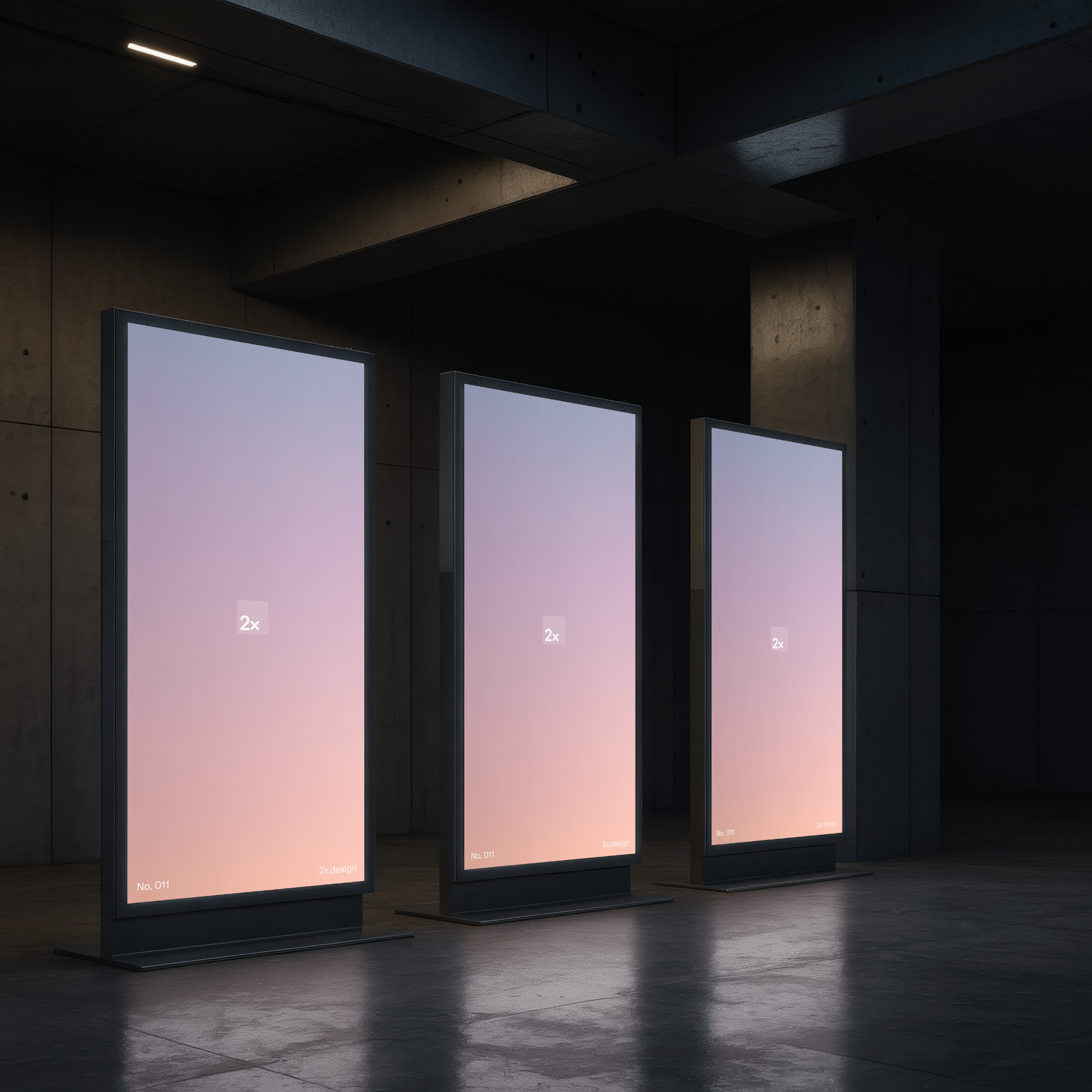 OOH Digital Screen PSD Mockup 011
